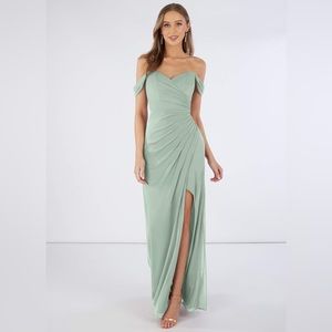 Azazie Tessa Bridesmaid Dress (Light Green)